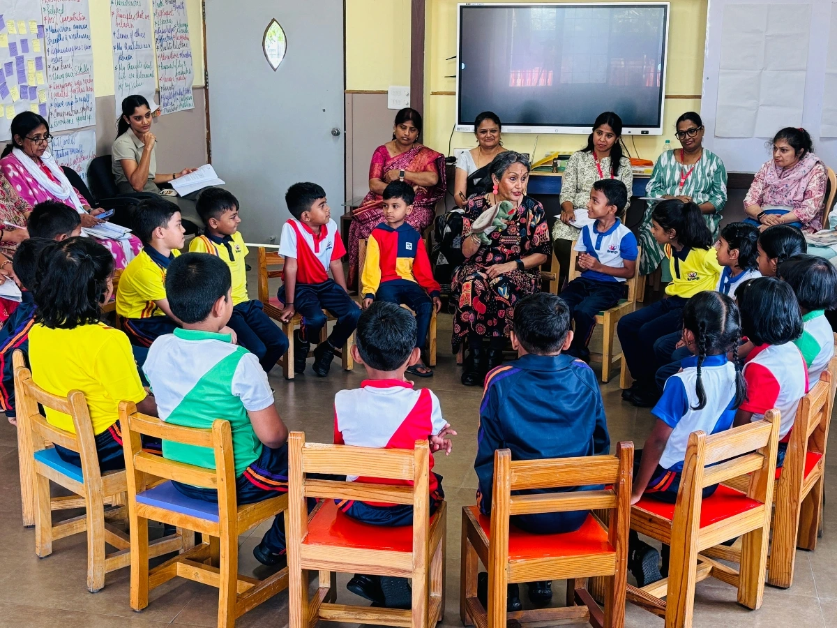 Happy children at daycare